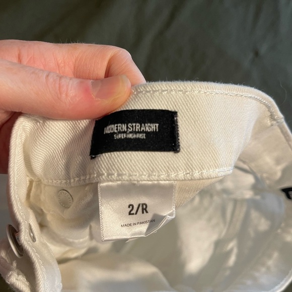 Express White Straight Jeans - Picture 2 of 7